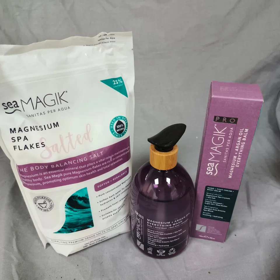 SEA MAGIK MAGNESIUM HEALTH & BEAUTY TRIO SET - COLLECTION ONLY 