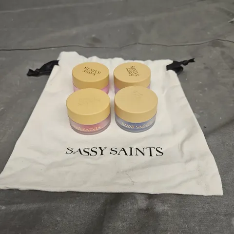 SASSY SAINTS X4 ASSORTED NAIL DIP POWDERS