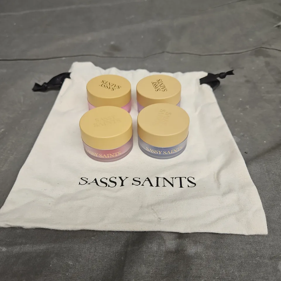 SASSY SAINTS X4 ASSORTED NAIL DIP POWDERS