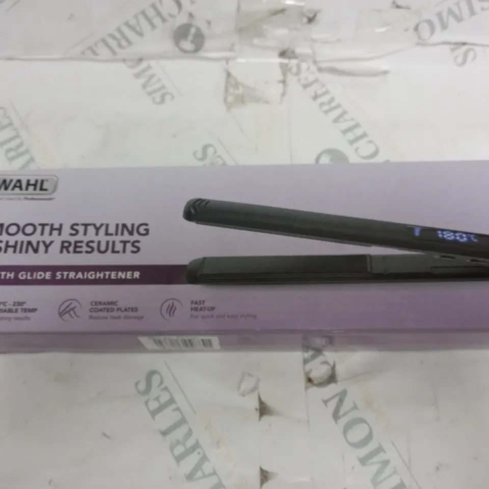 BOXED WAHL PURE RADIANCE SMOOTH GLIDE STRAIGHTENERS