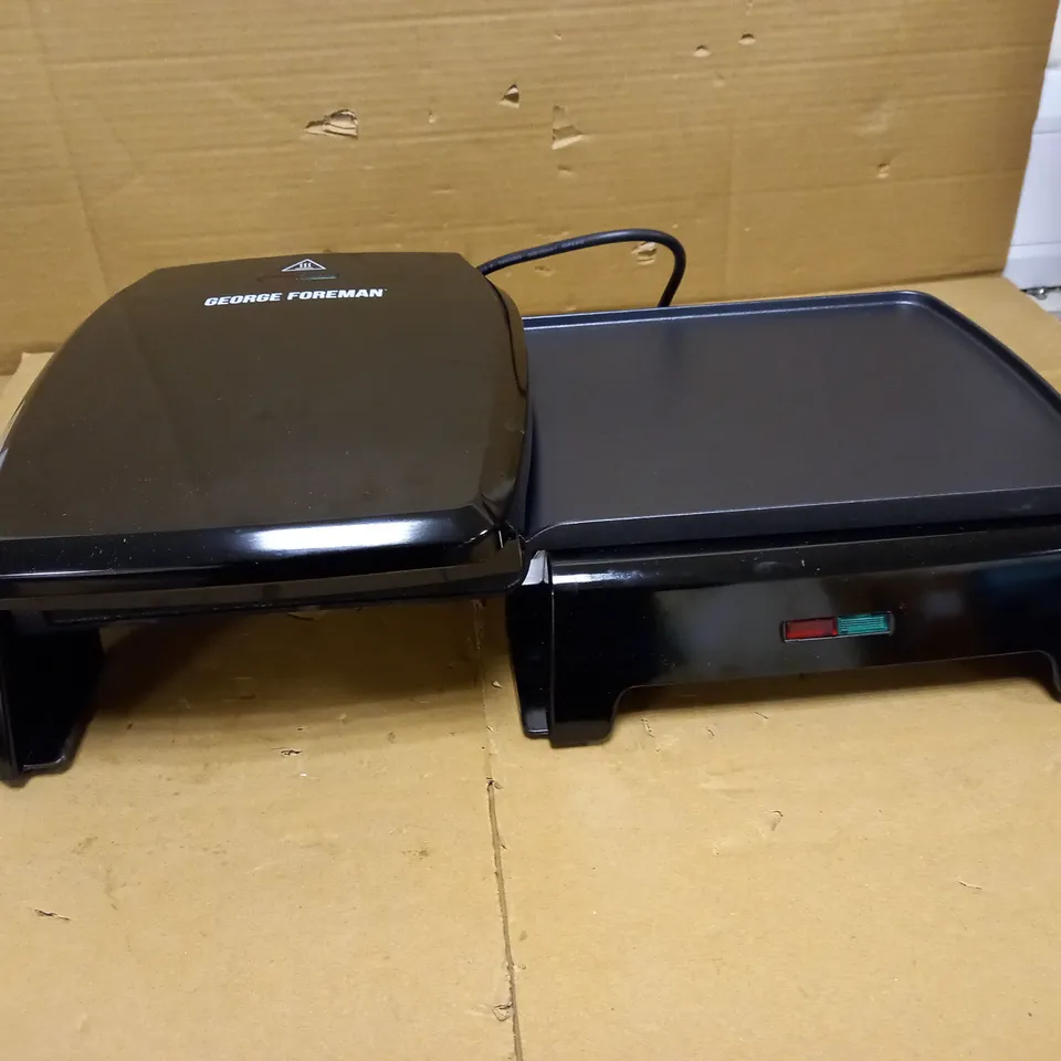 GEORGE FOREMAN FAT REDUCING GRILL & GRIDDLE - LARGE