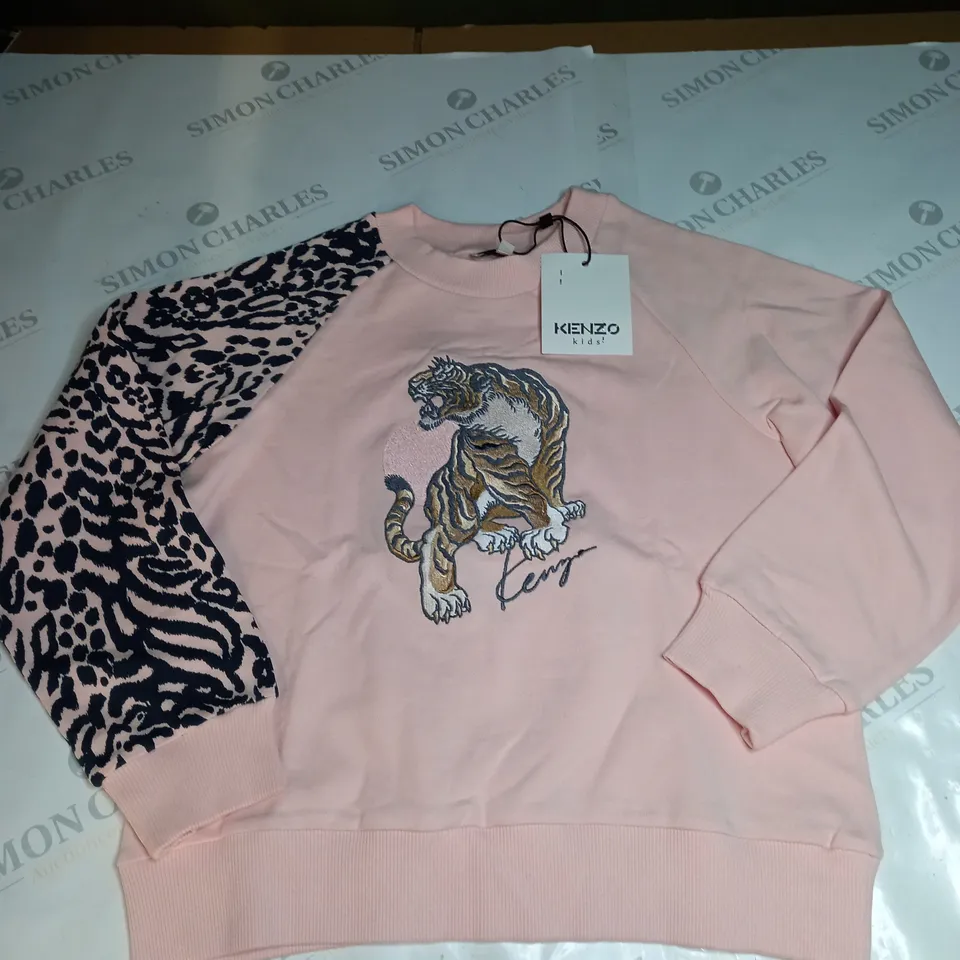 KENZO KIDS PINK SWEATSHIRT SIZE 10 YEARS