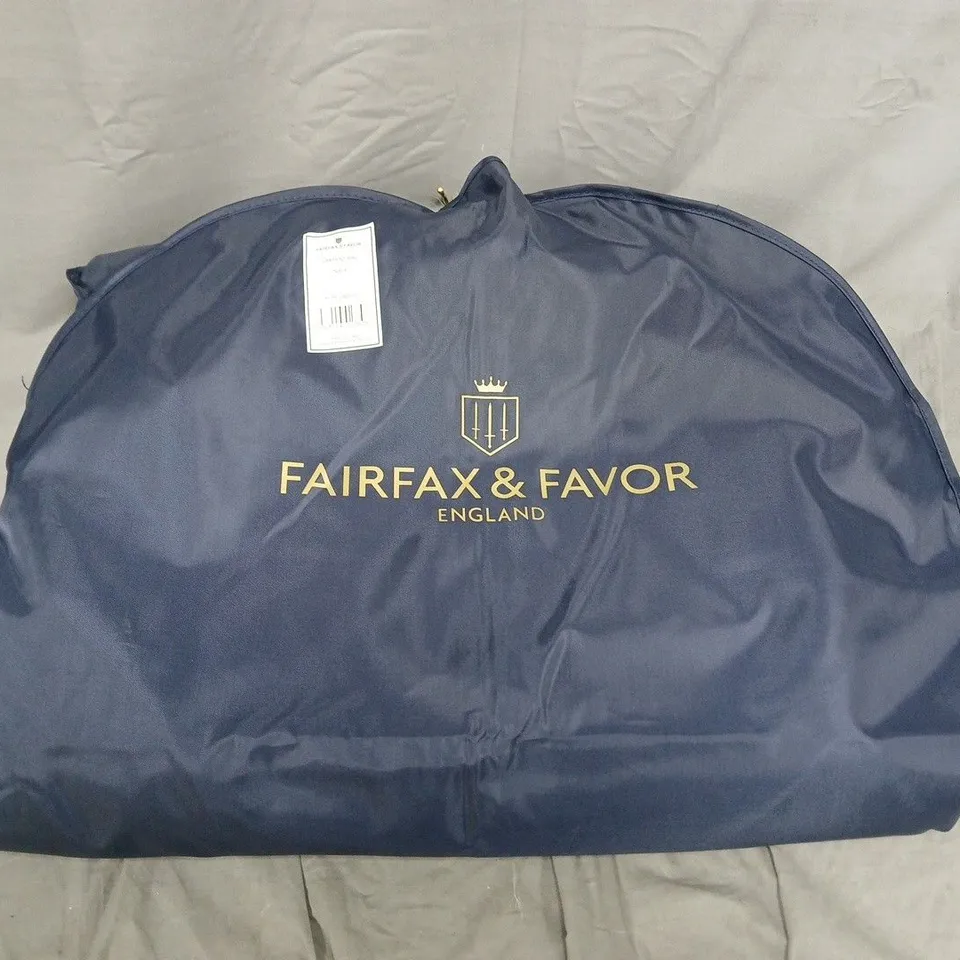FAIRFAX & FAVOR THE SIENNA WOOL CAPE WITH GARMENT BAG - TAUPE HERRINGBONE - 12