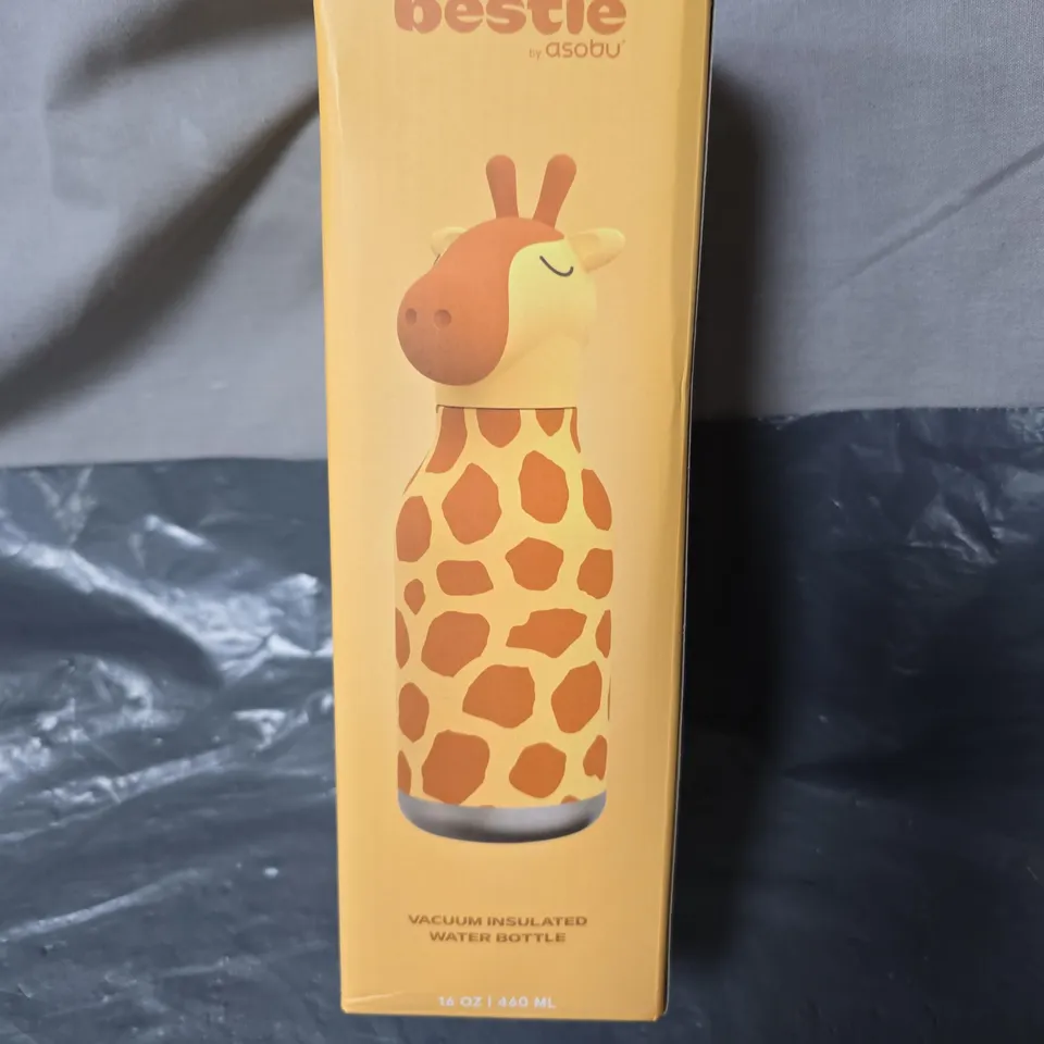 ASOBU BESTIE VACUUM INSULATED WATER BOTTLE – GIRAFFE PRINT, 460 ML