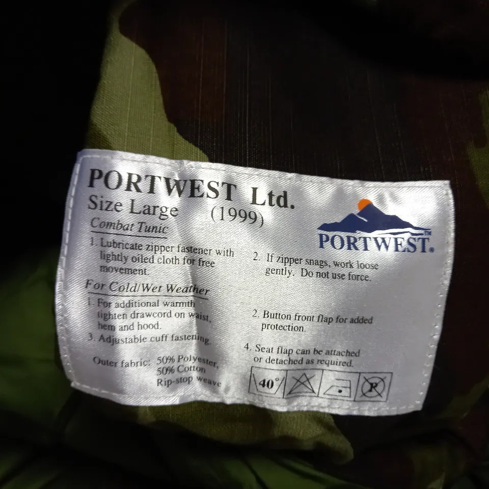 PORT WEST CAMO COMBAT TUNIC - SIZE L