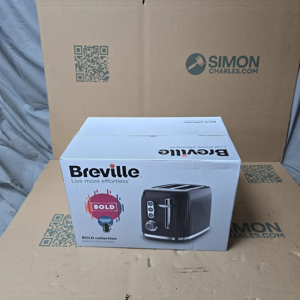 BREVILLE BOLD COLLECTION 2-SLICE TOASTER – BLACK