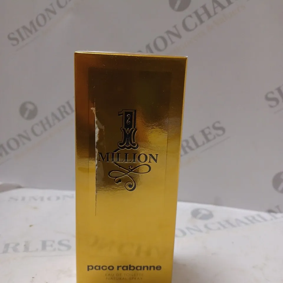 BOXED AND SEALED PACO RABANNE 1 MILLION EAU DE TOILETTE SPRAY 100ML