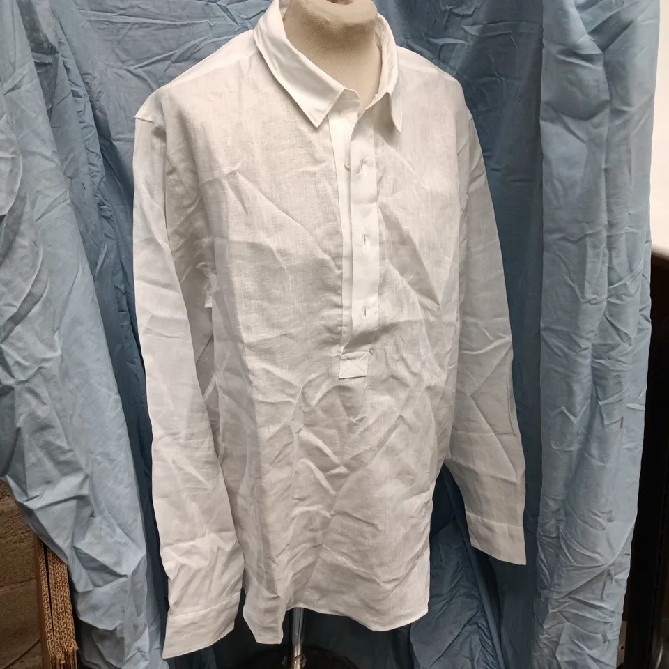 ORLEBAR BROWN PERCY WHITE SHIRT – SIZE L