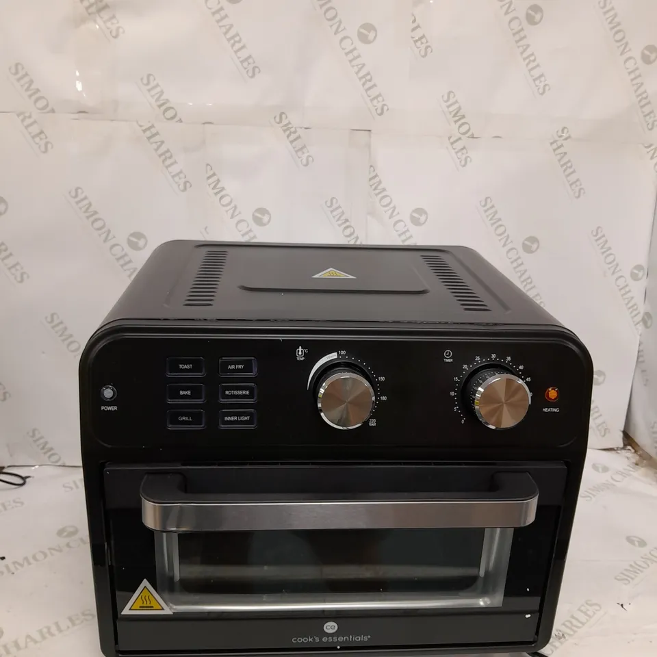 BOXED COOK'S ESSENTIAL 21-LITRE AIRFRYER OVEN IN BLACK