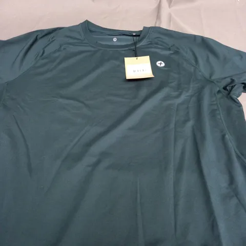 GYM COFFEE RELENTLESS TEE IN MOSS GREEN - LARGE
