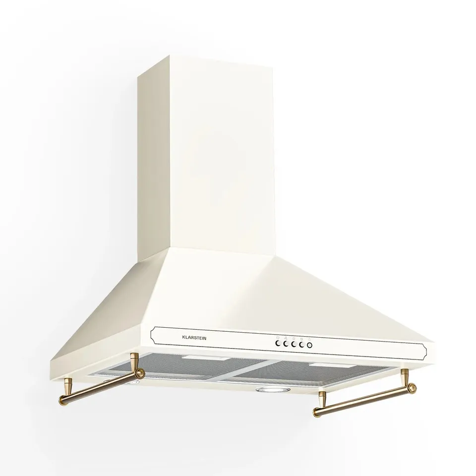 KLARSTEIN COOKER HOOD 60 CM KITCHEN EXTRACTOR CHIMNEY HOOD STEEL RETRO 644 M³/H 