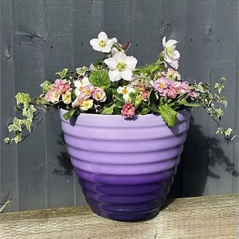 GRUMPY GARDENER SET OF 2 37.5CM LARGE OMBRE TWIST POT