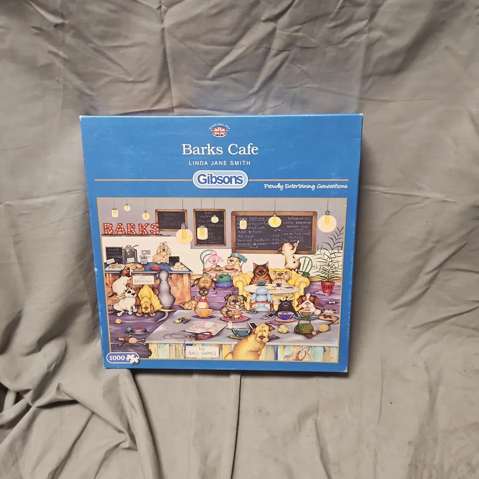 GIBSONS JIGSAW PUZZLE – BARKS CAFE BY LINDA JANE SMITH, 1000 PIECES