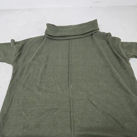 PURE & NATURAL LADIES COWL NECK JUMPER β KHAKI, SIZE L