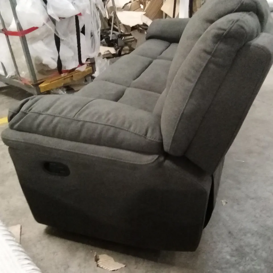 ALBION FABRIC 3 SEATER HIGH BACK MANUAL RECLINER SOFA RRP £749