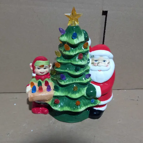 MR CHRISTMAS NOSTALGIC TREE WITH SANTA & ELF