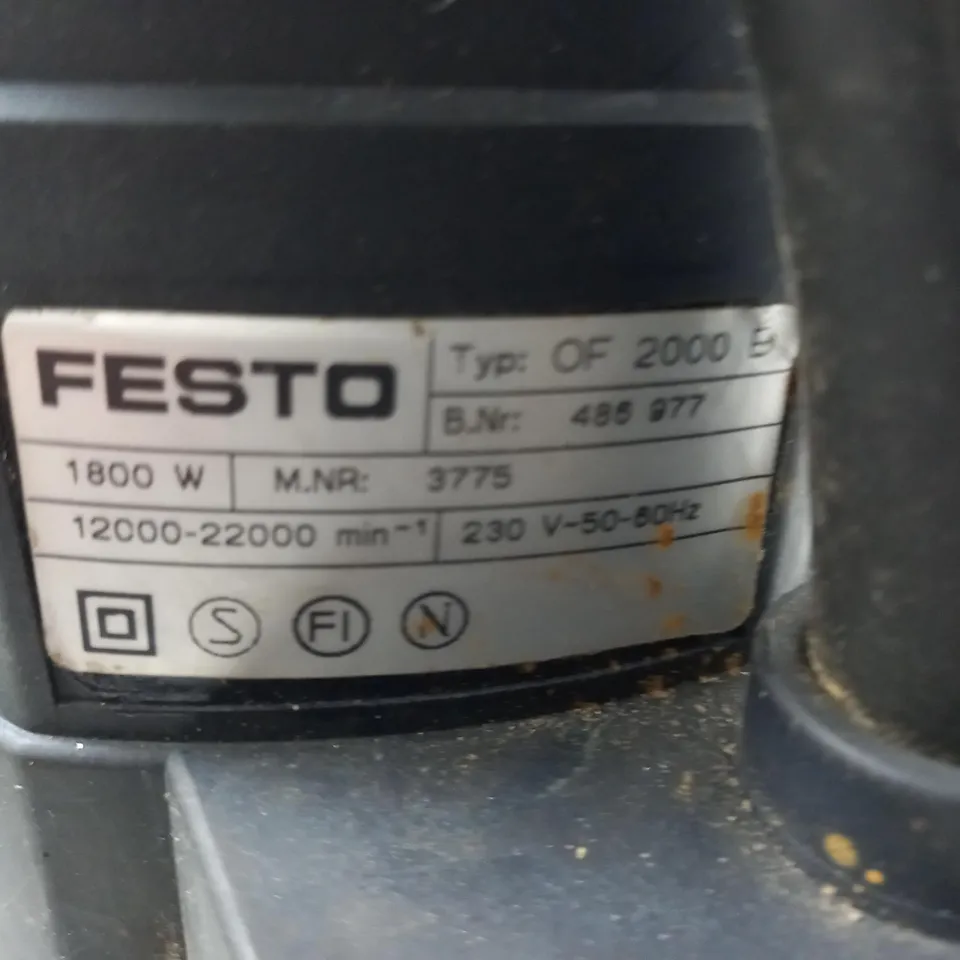 FESTO 1800W ROUTER MODEL OF 2000