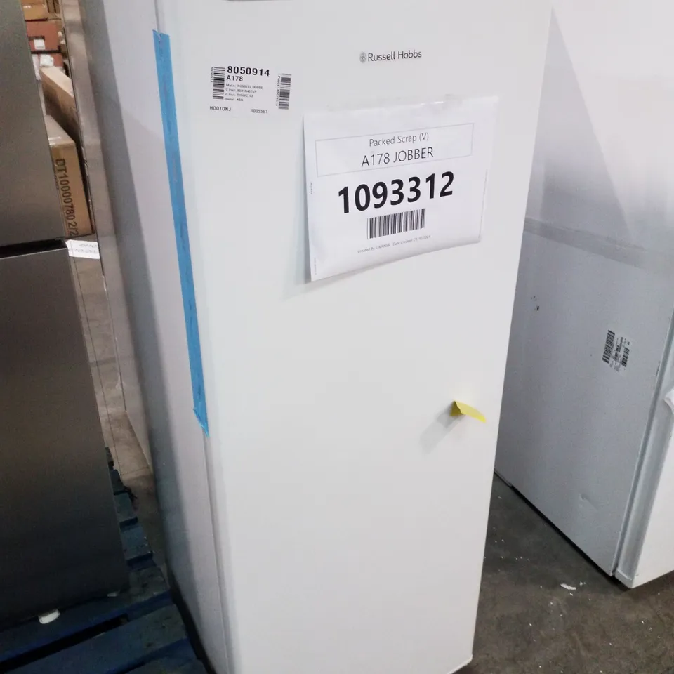 RUSSELL HOBBS 168 LITRE WHITE FREESTANDING FREEZER - UNPROCESSED RAW RETURN