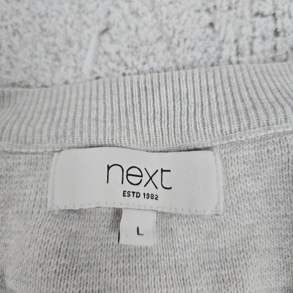 NEXT T-SHIRT – GREY, SHORT SLEEVE, WITH POCKET, UK SIZE L