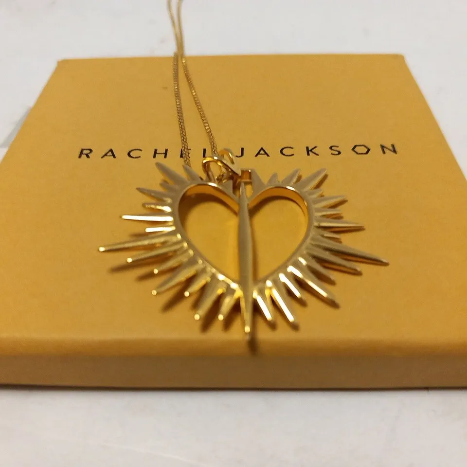BOXED RACHEL JACKSON ELECTRIC LOVE STATEMENT HEART NECKLACE