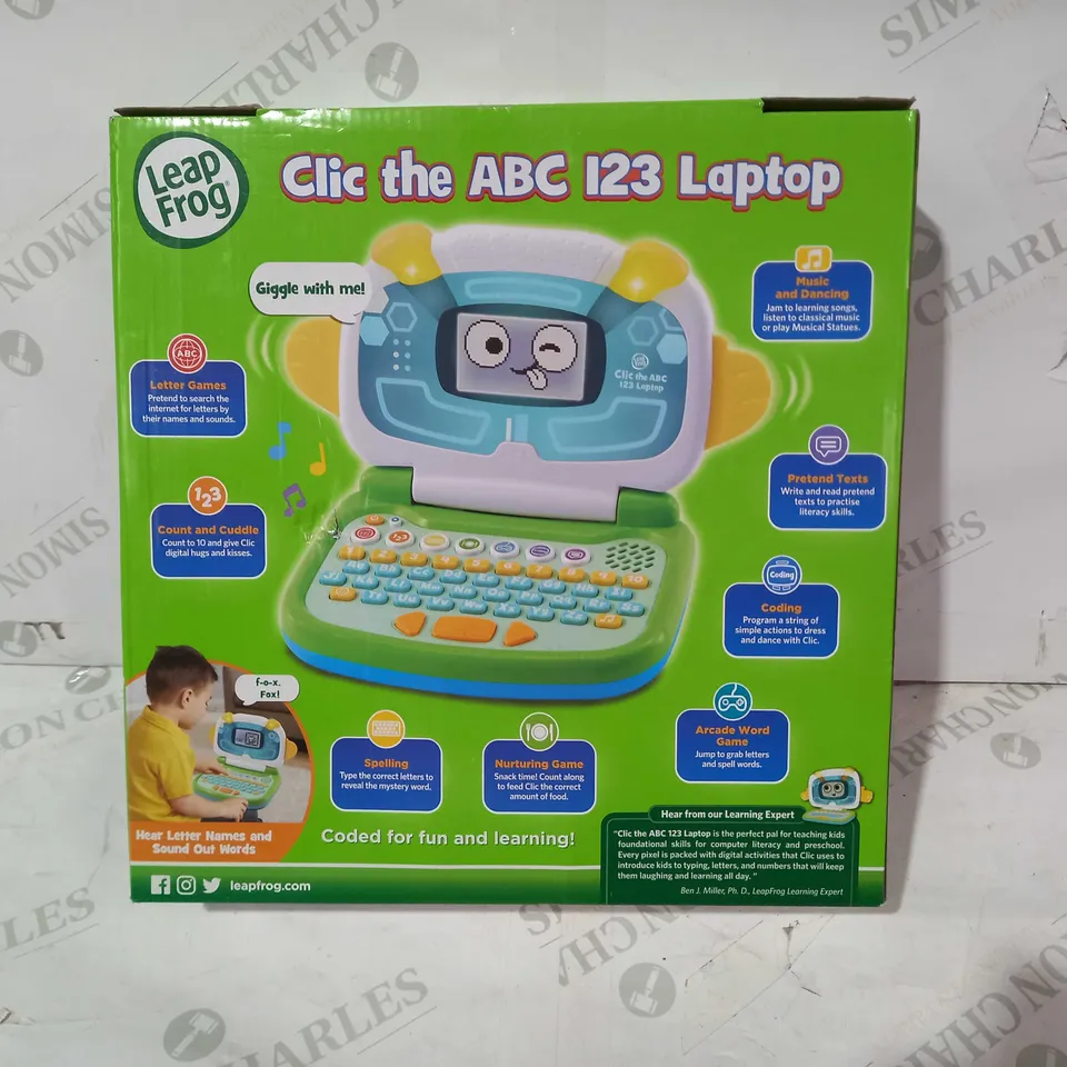 LEAP FROG CLIC THE ABC 123 LAPTOP