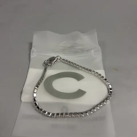 CERNUCCI WOMENS WHITE GOLD MICRO TENNIS BRACELET