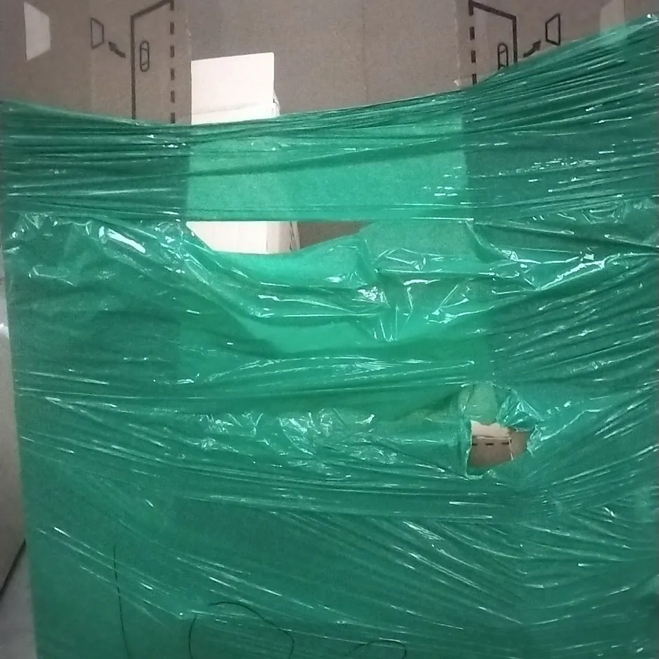 PALLET OF ASSORTED ITEMS INCLUDING OLARHIKE DOUBLE HIGH AIR MATTRESS, BADMINTON PITCHER, ALDO 5 DRAWER STORAGE UNIT, SPIDERMAN UMBRELLA, KITCHEN FAUCET