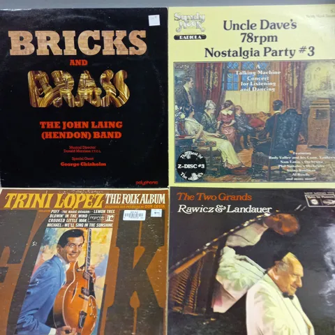 APPROXIMATELY 20 ASSORTED VINYLS TO INCLUDE THE TWO GRANDS, TRNI LOPEZ, BRICKS & BRASS ETC