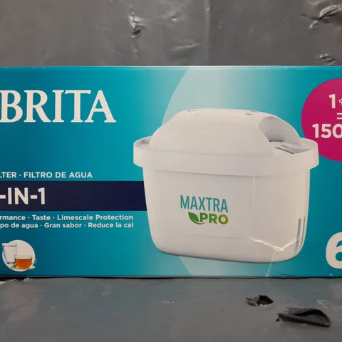 BOXED BRITA ALL-IN-1 SET OF 6 WATER FILTERS