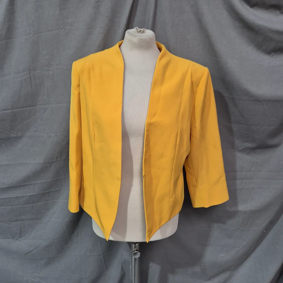 MICHAELA LOUISA WOMEN'S YELLOW BLAZER, UK 18 (USA 14) – SATIN LINING