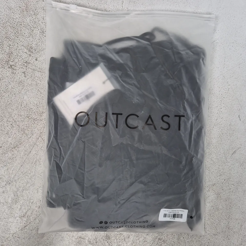 BAGGED OUTCAST AVALINE MINI DRESS IN BLACK SIZE XXS