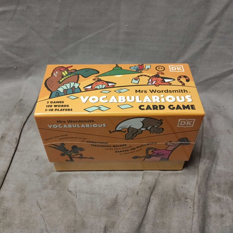 BOXED AND SEALED DK MRS WORDSMITH VOCABULARIOUS CARD GAME