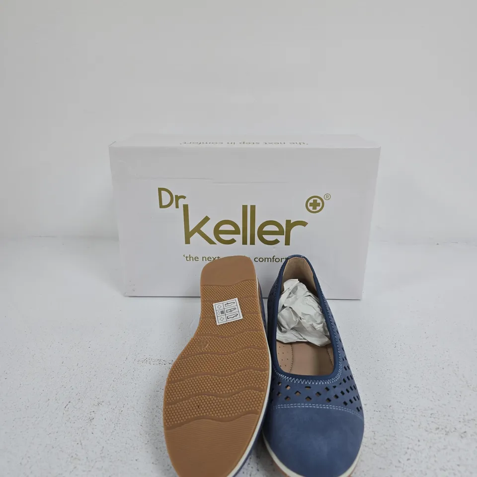 DR KELLER JILLY B1710 BLUE WOMEN'S SHOES, UK 4