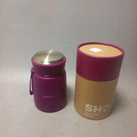 SHO FOOD FLASK 530ML BERRY 