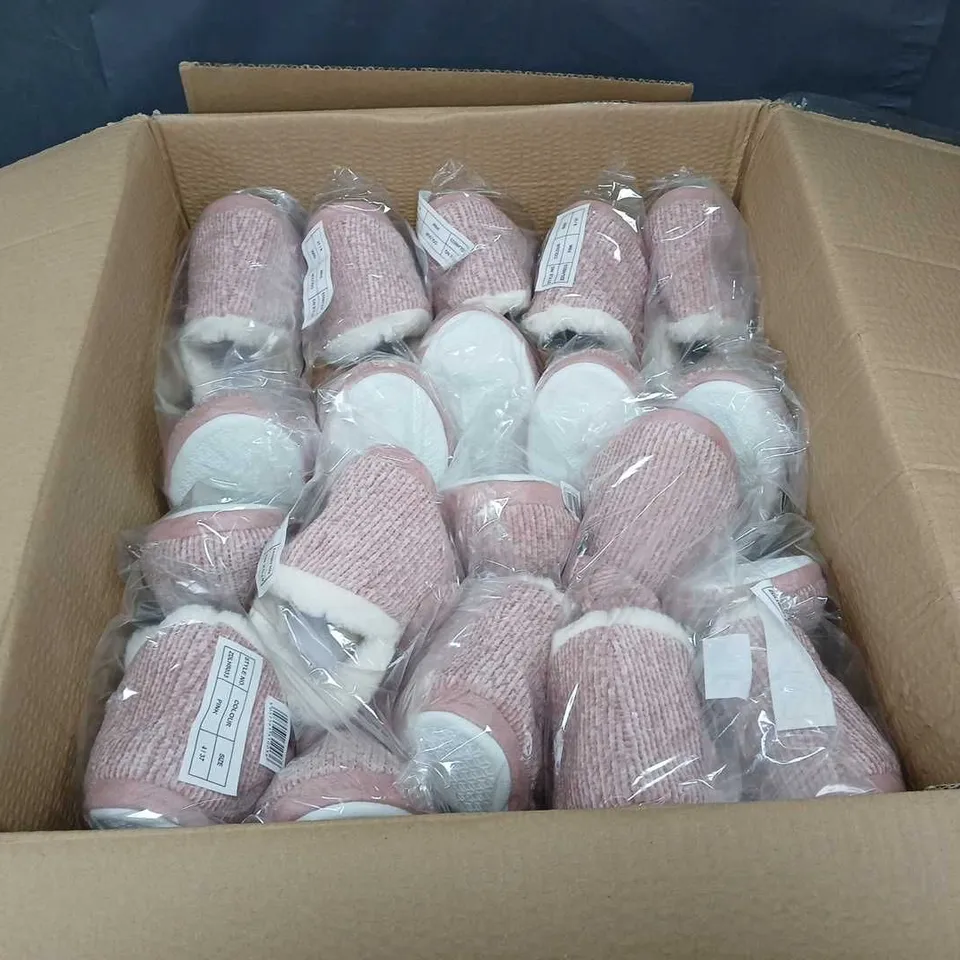 10 BAGGED DUNLOP PINK SLIPPERS - 4/37