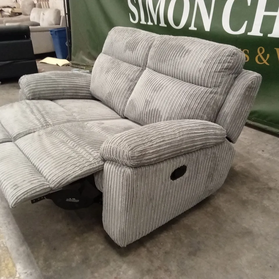 BARON FABRIC 2 SEATER MANUAL RECLINER SOFA RRP £799