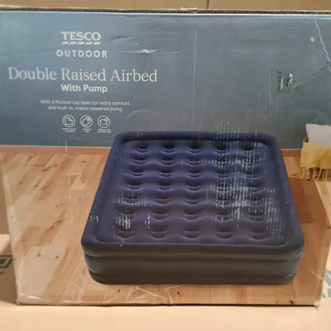 BOXED DOUBLE RAISED AIRBED WITH PUMP