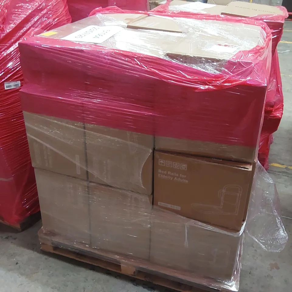 PALLET TO CONTAIN A VERY LARGE QUANTITY OF BRAND NEW BED RAILS FOR ELDERLY ADULTS