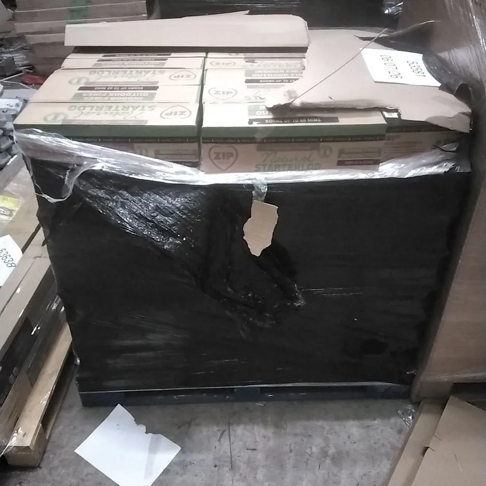 PALLET CONTAINING A LARGE QUANTITY OF NATURAL STARTER LOG BURNERS ETC