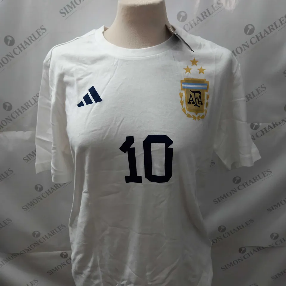 ARGENTINA FC PRINTED MESSI 10 T-SHIRT SIZE S