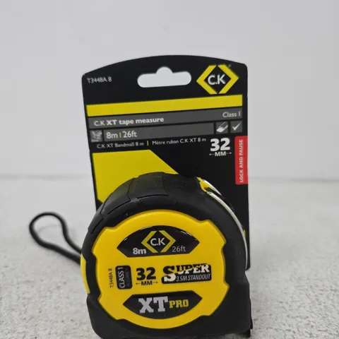 CK XT PRO 32MM TAPE MEASURE β 8M (26FT) β YELLOW/BLACK