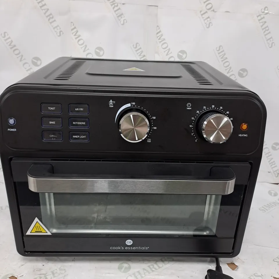COOK'S ESSENTIAL 21-LITRE AIRFRYER OVEN IN BLACK