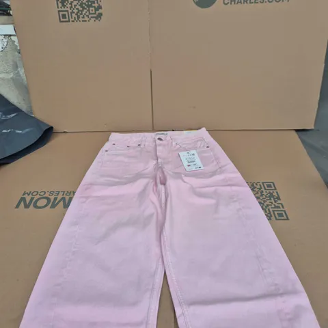 PULL & BEAR PINK JEANS, WOMEN'S – UK 6 (EU 34)