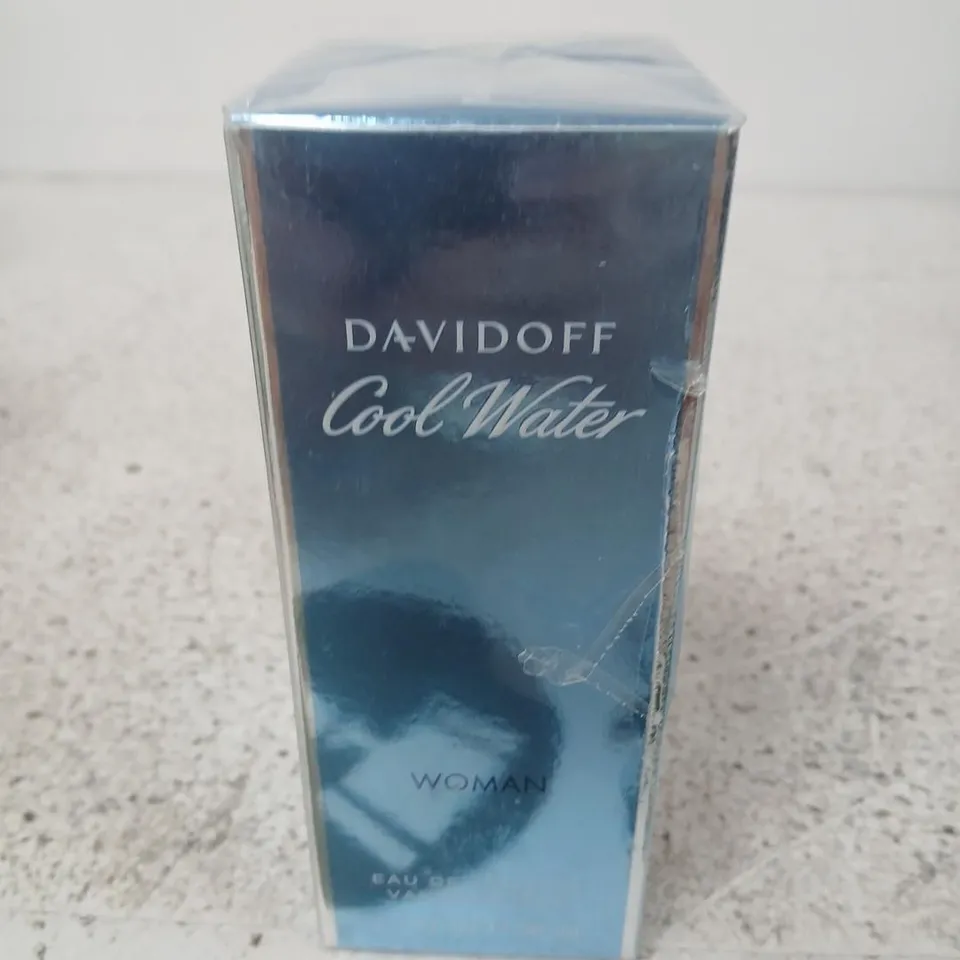 BOXED AND SEALED DAVIDOFF COOL WATER WOMAN EAU DE TOILETTE 50ML