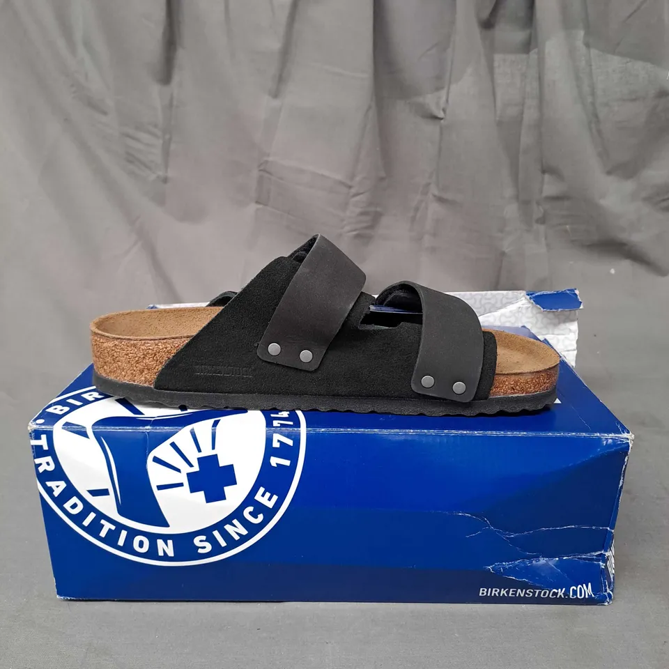 BOXED BIRKENSTOCK UJI VL NORMAL - SANDALS - BLACK SIZE 5.5