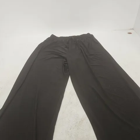 SALOOS WOMEN'S BLACK WIDE-LEG TROUSERS - UK 18 (EU 44, US XL)