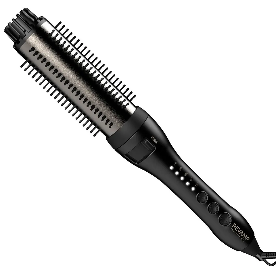 BOXED REVAMP PROGLOSS BIG VOLUME AND WAVE HOT CERAMIC BRUSH BR-1500-GB