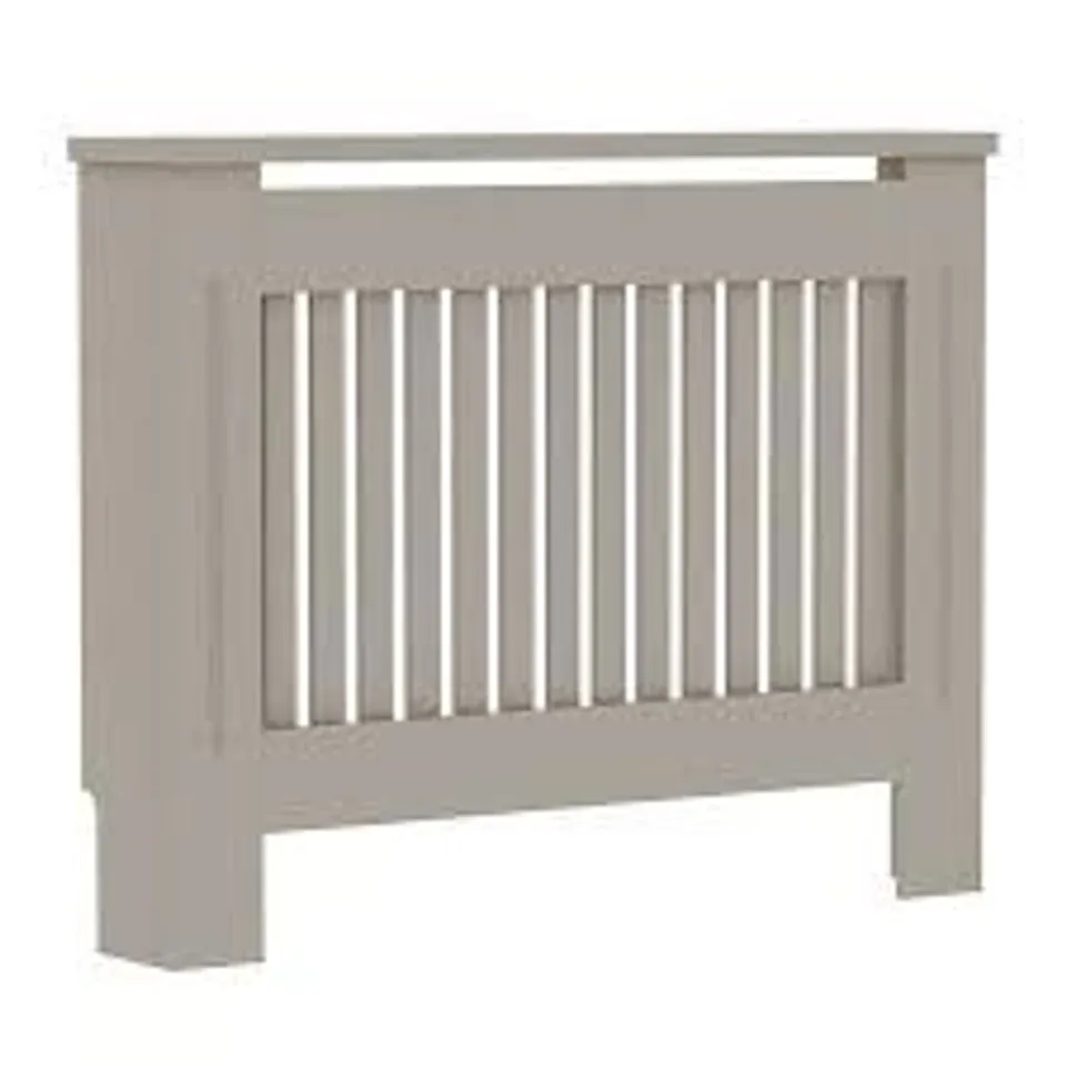 BOXED NEO MEDIUM GREY DECORATIVE WOODEN RADIATOR COVER (1 BOX)