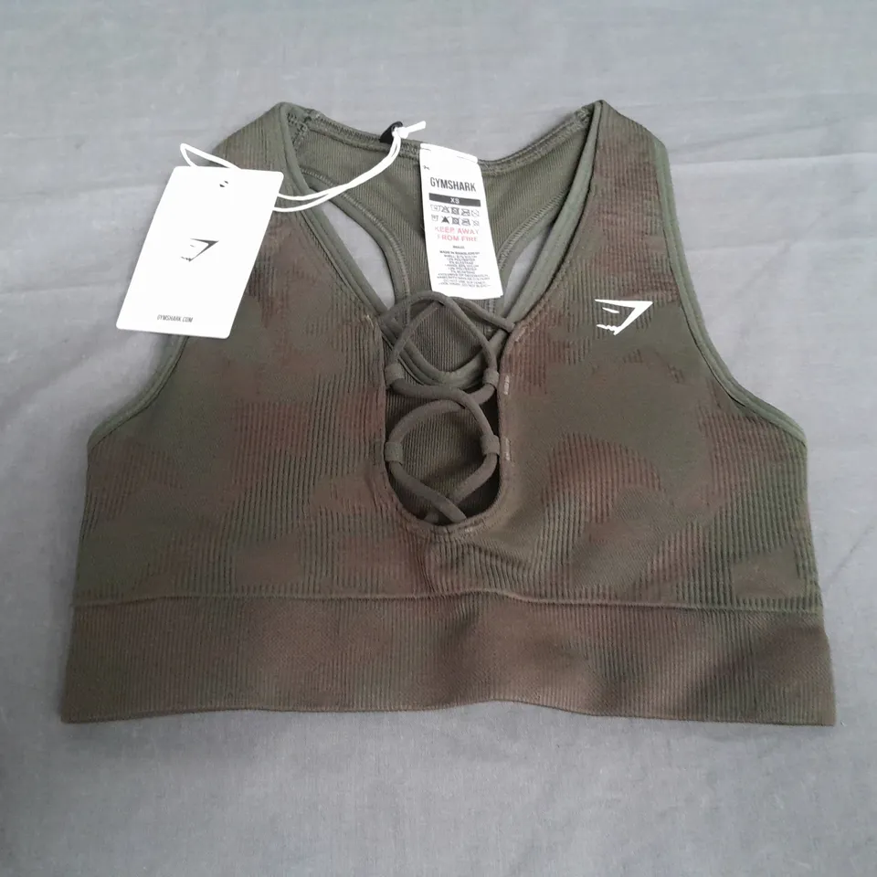 GYMSHARK ADAPT SEAMLESS SPORTS BRA - XS MEDIUM SUPPORT