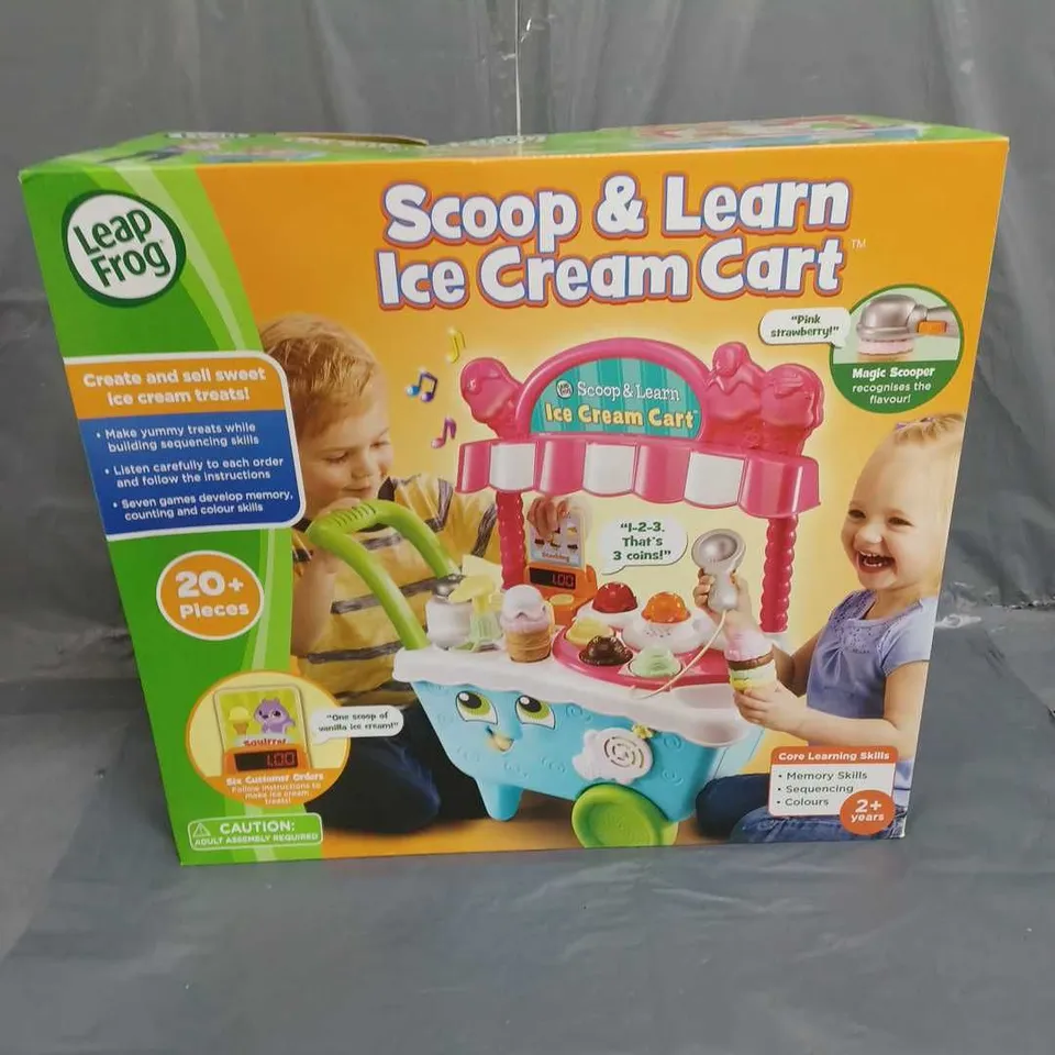 BOXED LEAP FROG SCOOP & LEARN ICE CREAM CART 